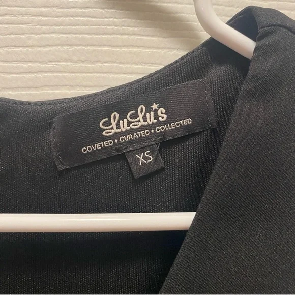 Lulus black mini bow belted detail princess dress FINAL CHANCE - Picture 6 of 6